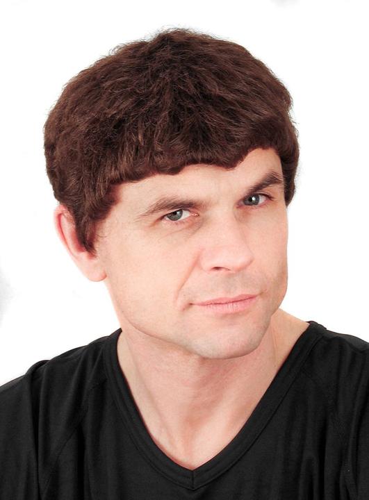 Maskworld Ceasar Perücke braun - Kostüm Perücke für Fasching