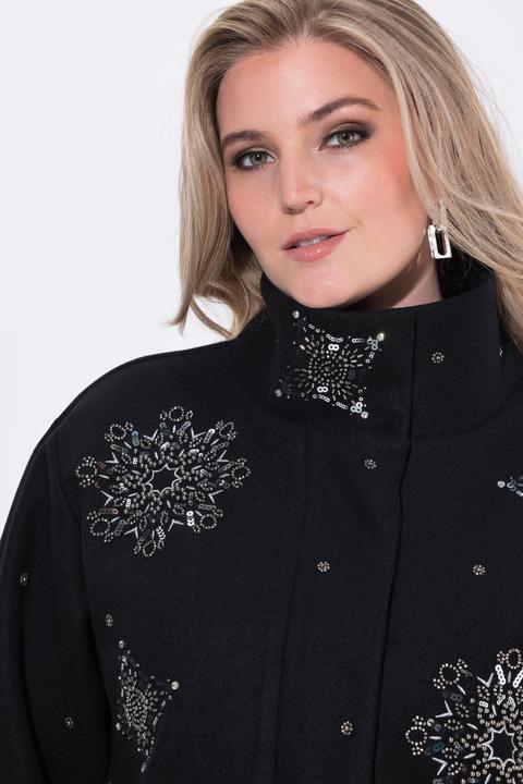 Produktbild Ulla Popken Jacke, Stickerei, kurz, Stehkragen, Langarm (42, 44)