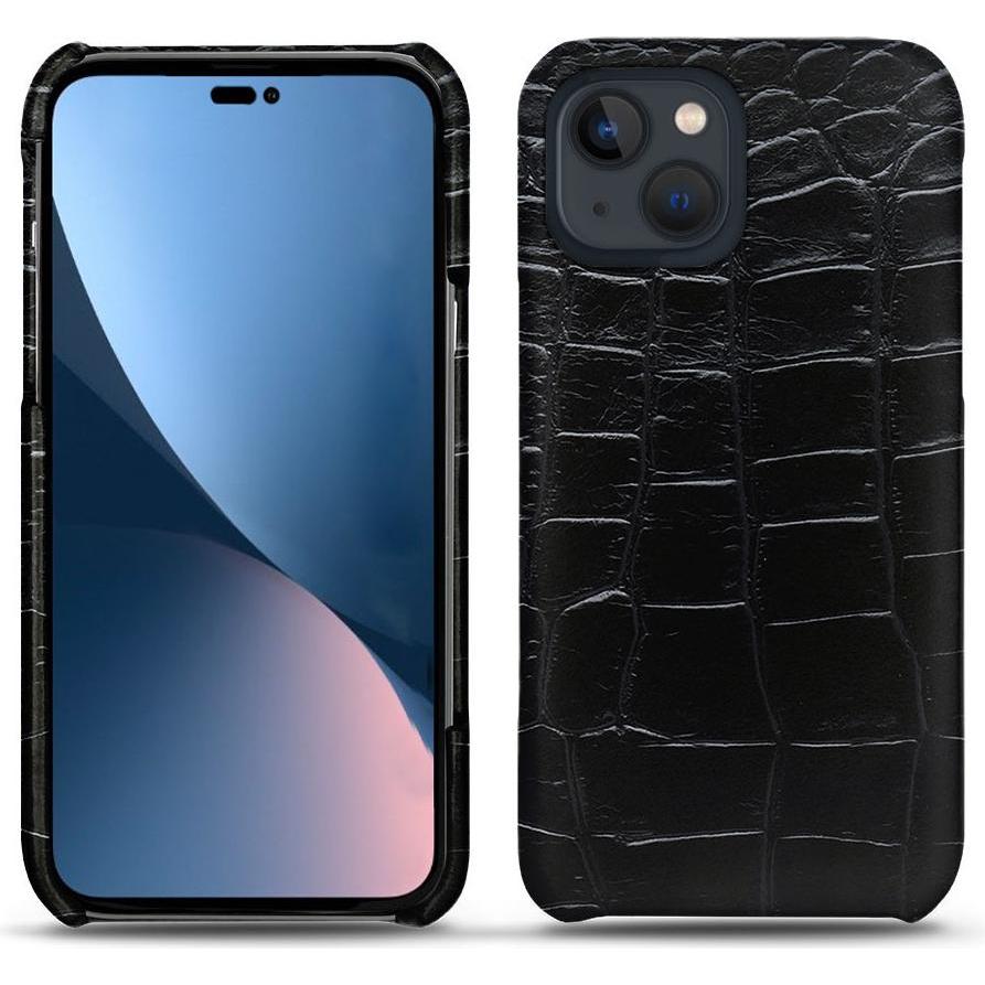 Noreve Lederschutzhülle (Apple iPhone 14 Plus), Smartphone Hülle, Schwarz