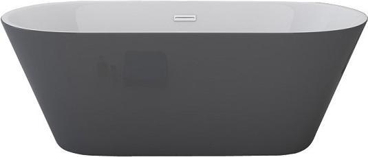 Jet-Line Badewanne DEHLIA grau freistehend 1700x800 Bad Ausstattung (170 cm, 80 cm)