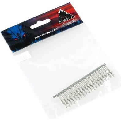 Thumbnail - Phobya PSU Power Connector Pin Stecker 20 Stück, Elektronikkabel + Stecker, Silber