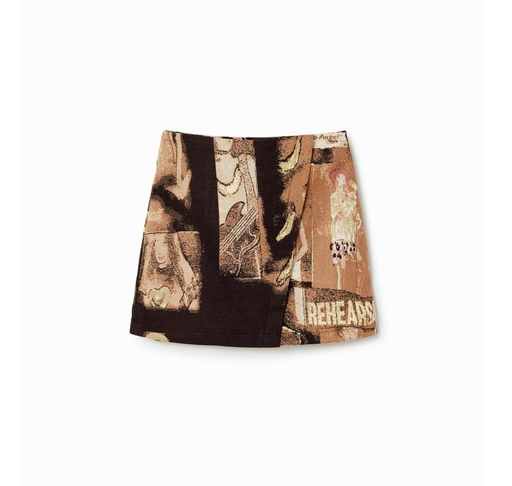 Desigual minigonna da in jacquard artitico deigual (S)