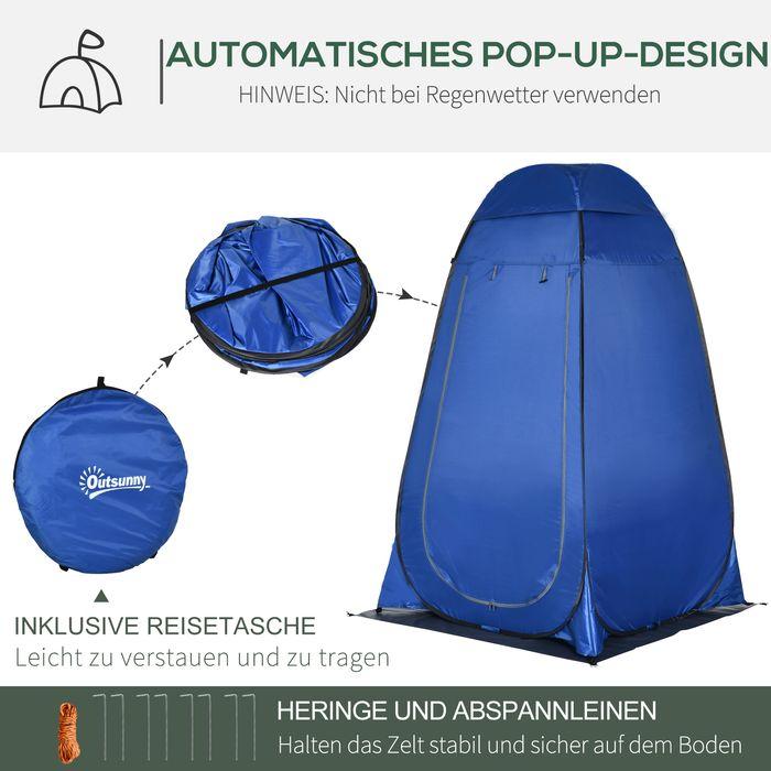 Actual product image Swisshandel24 Pop up tent Shower tent Toilet tent Camping with carry bag Mobile outdoor toilet Changing cubicle 1 (Inflatable tent)