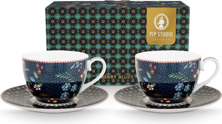 Produktbild PIP Studio Berry Blues Kaffeetasse m.U. blau 280ml Set2 (280 ml, 1 x)