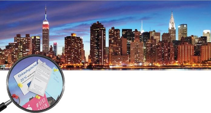 Image du produit Swisshandel24 Tableau d'affichage LED, tableau d'affichage Memoboard lumineux, minuterie - 120x40cm New York (Tableau d'affichage, 120 x 40 cm)