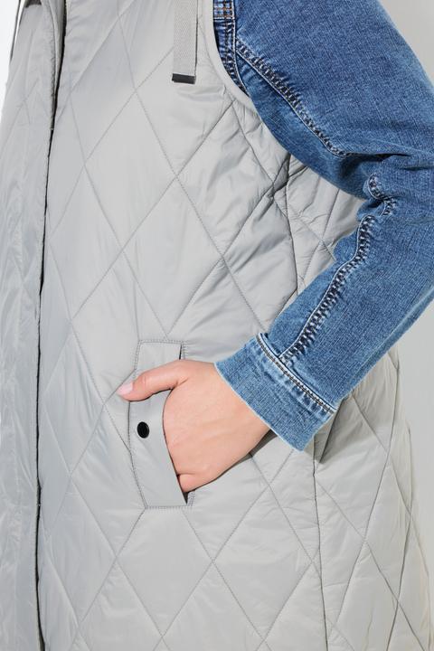 Produktbild Ulla Popken HYPRAR Long-Steppweste, wasserabweisend, 2-Wege-Zipper (60)