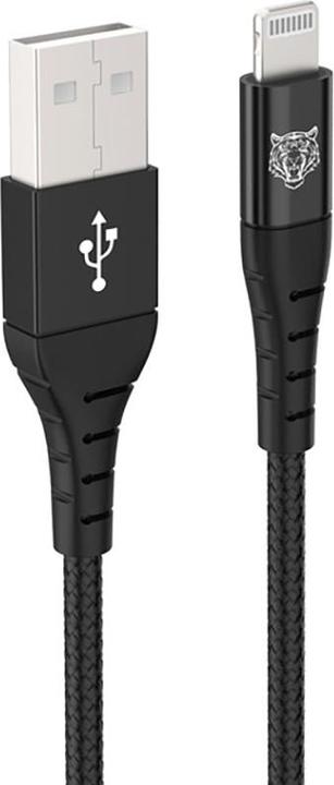 Produktbild Tiger Power Lite Cable Renforce USB-A Lightning 2m Noir (2 m, USB 3.0)