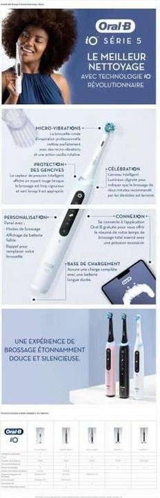 Image du produit Oral-B iO 5N - White - Elektrische Tandenborstel - Ontworpen Door Marron (Brosse à dents oscillo-rotative)