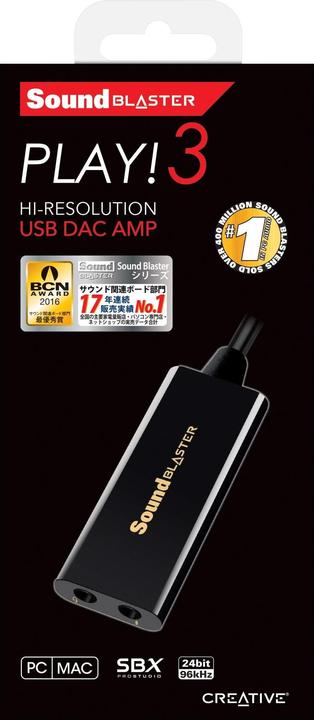 Actual product image Creative Sound Blaster Play!3 (USB 3.0)