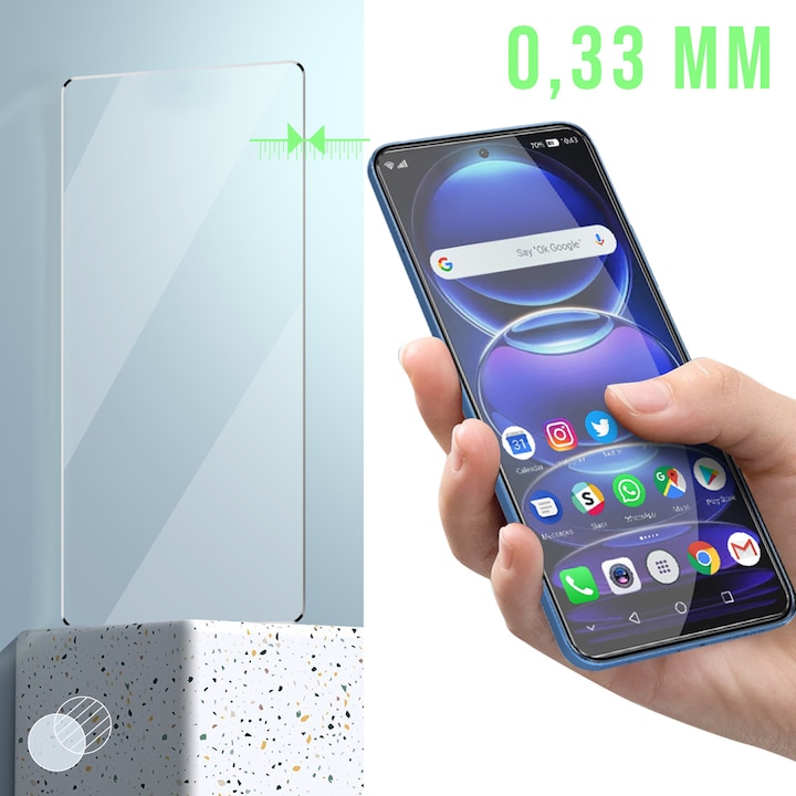 Produktbild Avizar 9H Härtegrad Glas-Displayschutzfolie (1 Stück, Xiaomi Poco X5)