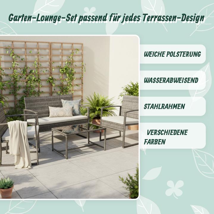 Productafbeelding Relaxdays 4-tlg. Gartenmöbel-Set