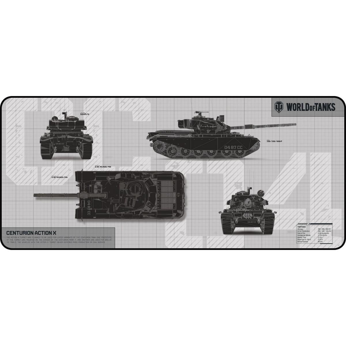 Yenkee DEFENDER WT90 Mauspad – limitierte Version WORLD OF TANKS, Mausmatte