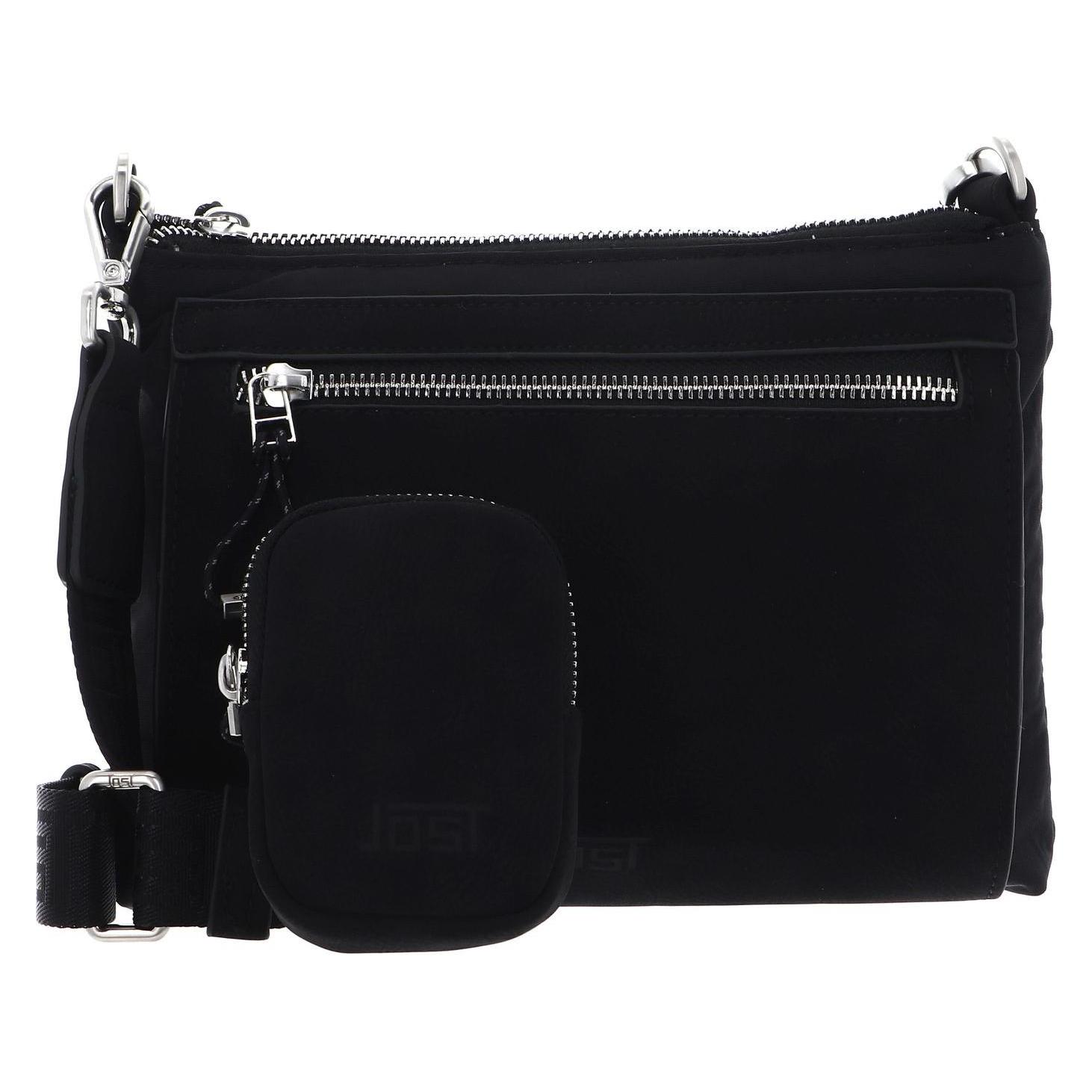 Jost, Damen, Handtasche, Roskilde Umhängetasche 20 Cm, Schwarz