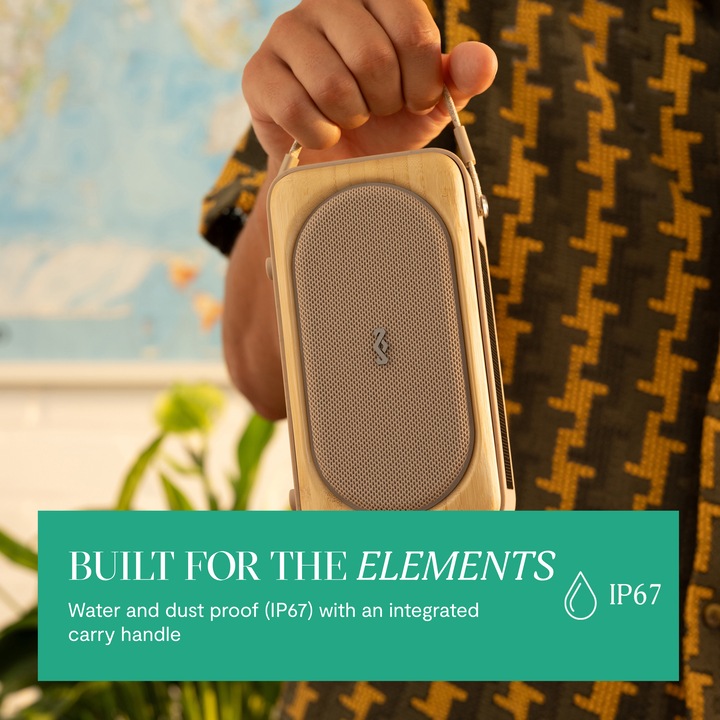 Actual product image House of Marley Roots Solar Bluetooth Speaker (14 h, Solar panel)