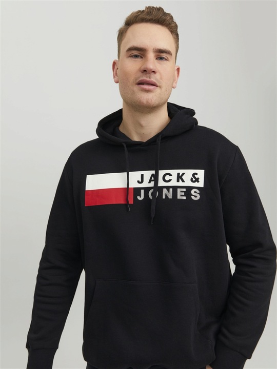 Produktbild Jack & Jones Basic Logo Plus Size Hoodie (6XL)