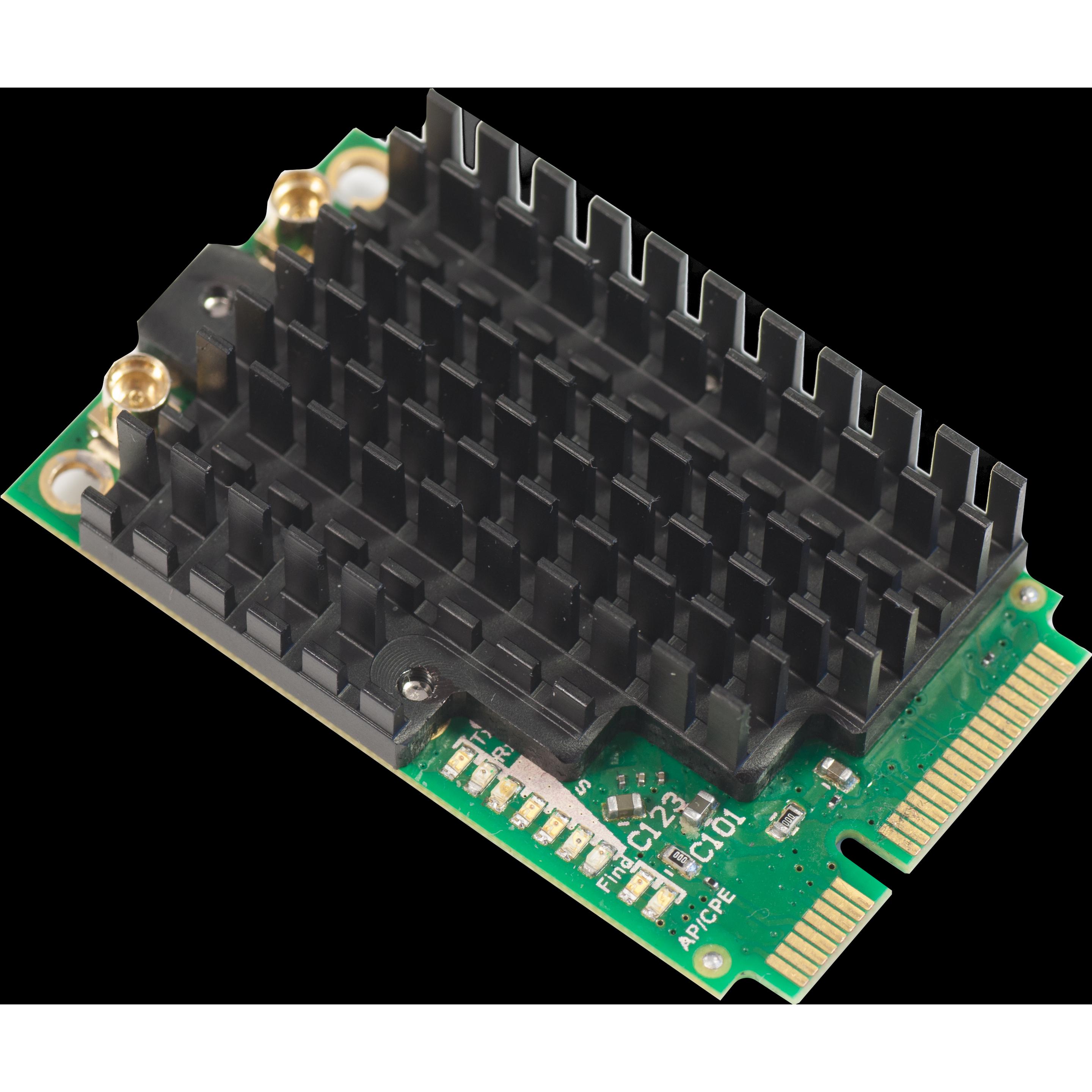 MikroTik RouterBOARD R11e-2HPnD (Mini PCI Express), Netzwerkkarte, Schwarz