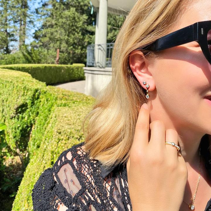 Immagine prodotto Candy Orecchini Sheer Bliss Ø3 mm, argento 925 placcato oro (Argento 925, Placcato oro 18k)