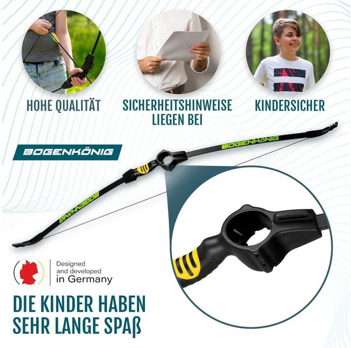 Actual product image Bogenkönig Bogenschiess-Set mit Köcher 15 lbs
