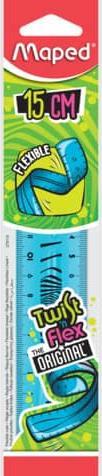 Actual product image Maped Flat ruler Twist'n Flex, 150 mm, unbreakable (15 cm, Plastic)