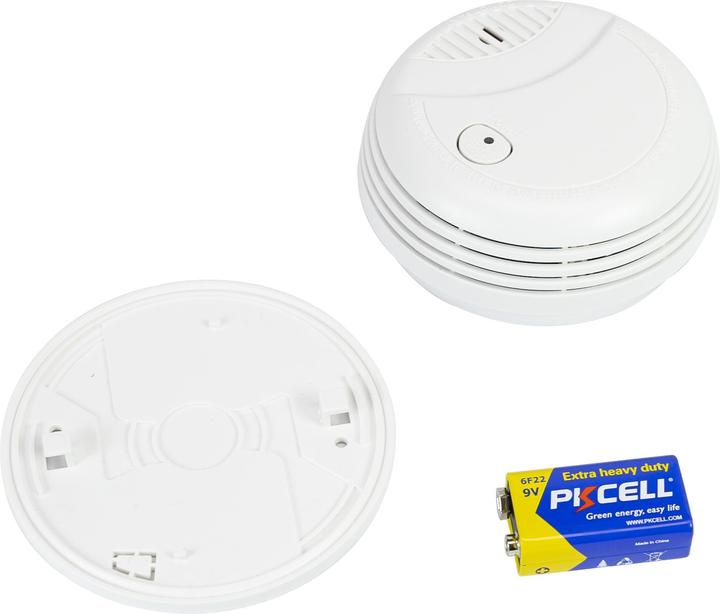Actual product image PNI Smoke detector A437, stand-alone, with sound and light alarm, 85 dB, indoor, white