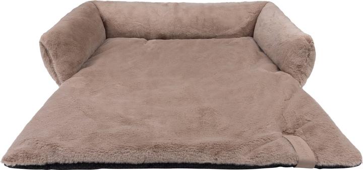 Actual product image District 70 NUZZLE - Zachte Mand Voor Op De Bank - Large: 85 x 75 cm - Taupe (Dog)