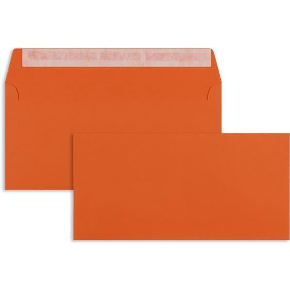 Blanke, Briefumschlag, Briefumschläge DIN C6/5 100g/qm haftklebend VE=100 Stück orange (C6/5, 100 x)