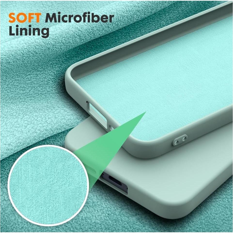 Thumbnail - Screenguard Samsung Galaxy A55 5G Liquid Silicone Case Hülle (Samsung Galaxy A55), Smartphone Hülle, Türkis