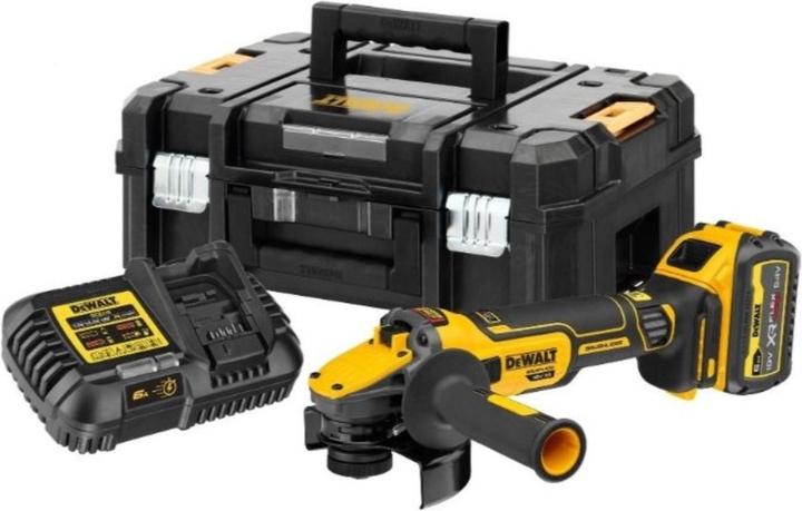 Image du produit DeWalt 125 mm 18V Li-Ion 1x6,0Ah XR FELXVOLT (DCG409VST1-QW) akumuliacinė šlifavimo staklė, TST (125 mm)