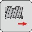 Actual product image Promat End mill DIN 1880 type N