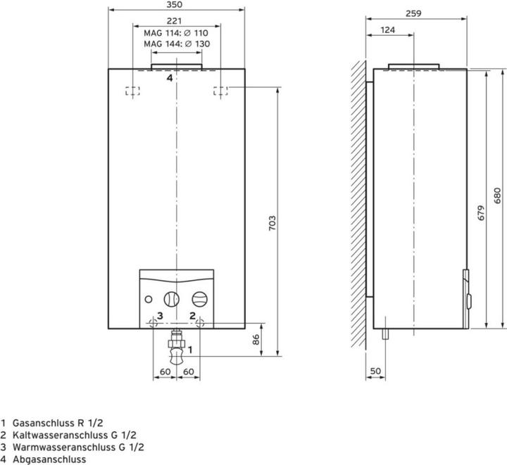 Image du produit Vaillant Chauffe-eau instantané à gaz