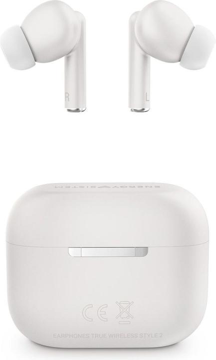 Actual product image Energy Sistem Style 2 Headphones True Wireless Stereo (TWS) In Ear Calls/Music Bluetooth White (ANC, 5 h, Cable)