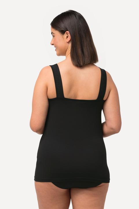 Actual product image Ulla Popken Lace Trimmed Sleeveless Undershirt (62)