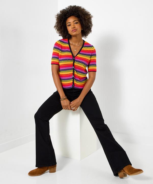 Produktbild Joe Browns Bold Stripe Short Sleeve Cardigan (44)