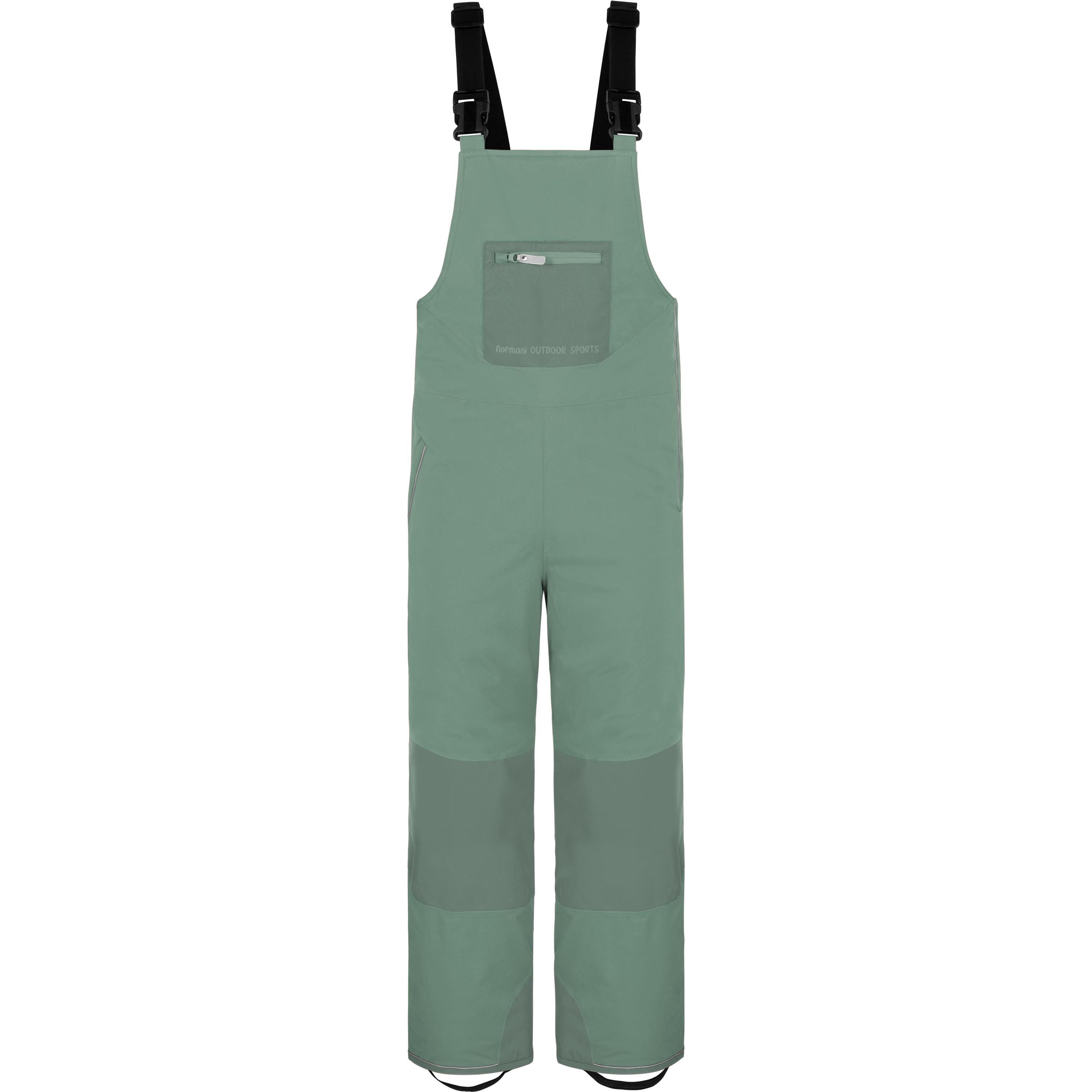 Thumbnail - Normani, Herren, Skihosen, Kinder Winter Latzhose „Paulatuk“ - 8755 (170, 176), Grün, 170, 176