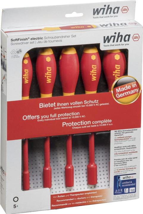 Actual product image Wiha VDE screwdriver set 5 pieces (External hexagon)