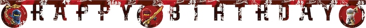 Actual product image Procos Buchstabenkette Happy Birthday Lego Ninjago