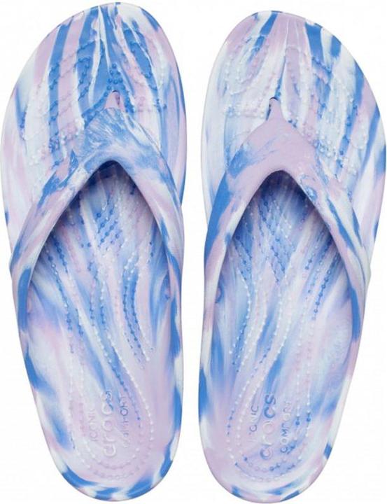 Produktbild Crocs Damenhausschuhe Kadee II Marbled Flip W blau-rosa 208331 5PT (36-37) (36, 37)