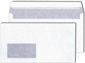 Produktbild Mailmedia Briefumschlag 125 x 235 mm hochweiss mit Fenster - fuessr den Markt D L A - 1 (1 x)