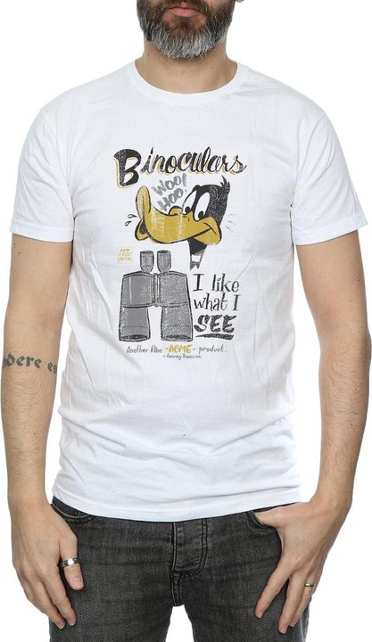Produktbild Looney Tunes Daffy Duck Binoculars TShirt (L)