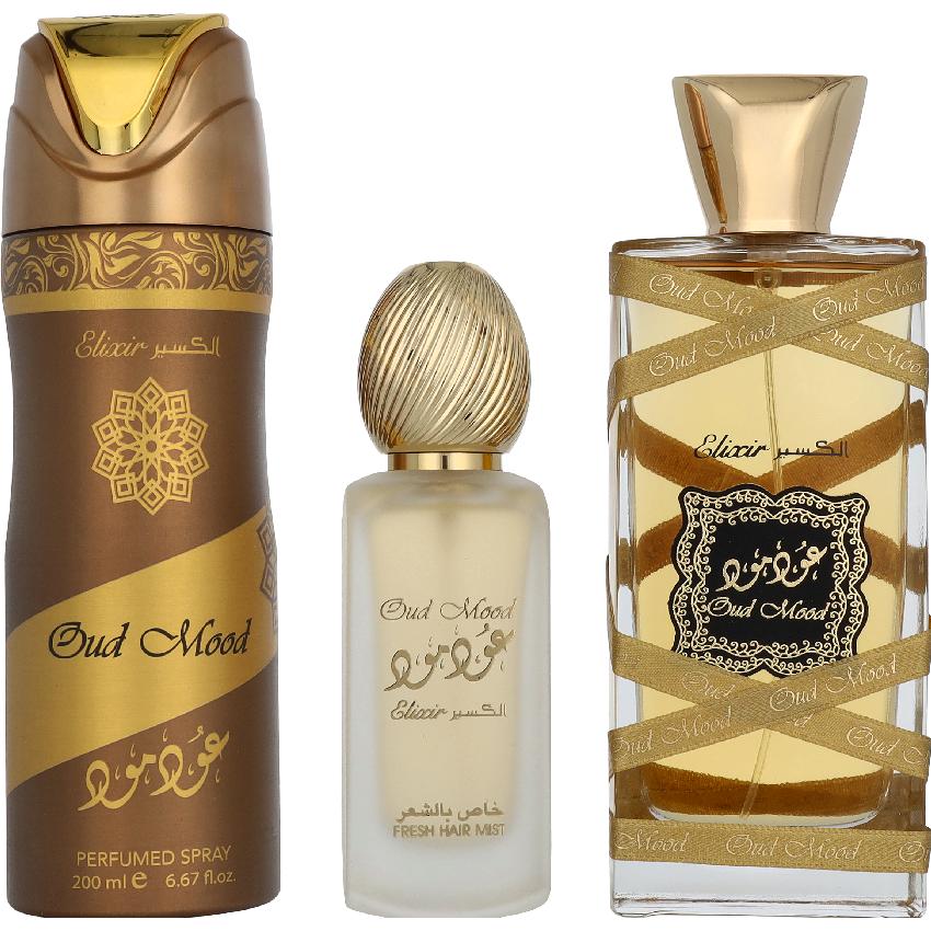 Lattafa Perfumes, Set regalo bellezza, Aud Mood Elixir (Set di profumi)