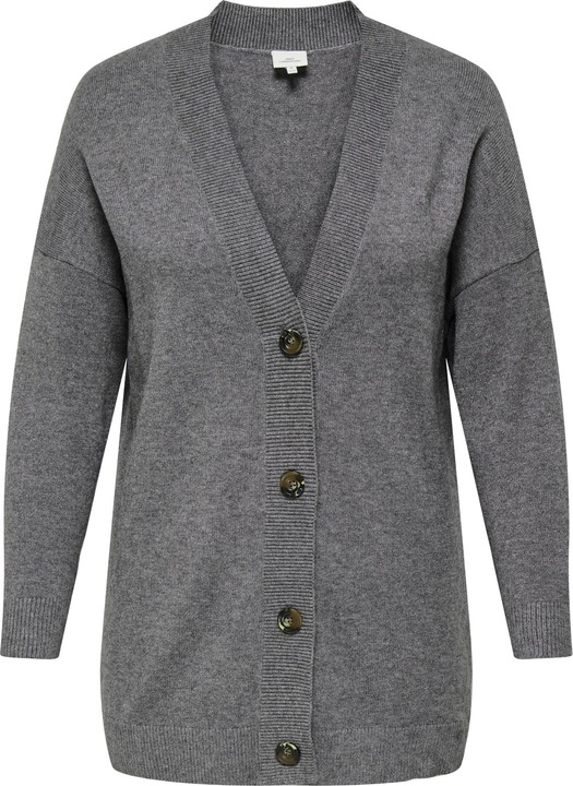 Actual product image Only Knit Fit V-neckline Curve Low shoulder cardigan Cardigan (M)