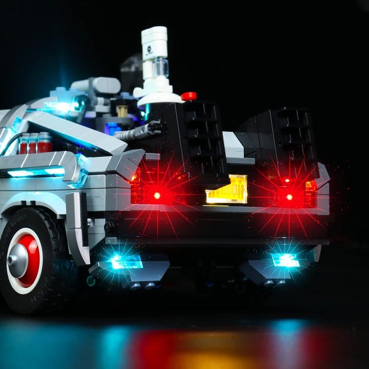Produktbild BrickBling LED Licht Set für LEGO Zurück in die Zukunft: DeLorean - Die Zeitmaschine
