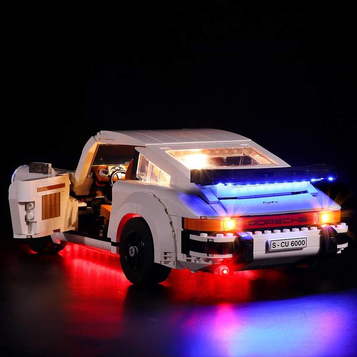 Image du produit BrickBling Kit d'éclairage LED pour LEGO Porsche 911 (10295) incl. télécommande