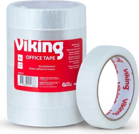 Produktbild Viking Klebeband Office PP (Polypropylen) 24 mm x 24 mm Transparent (24 mm)
