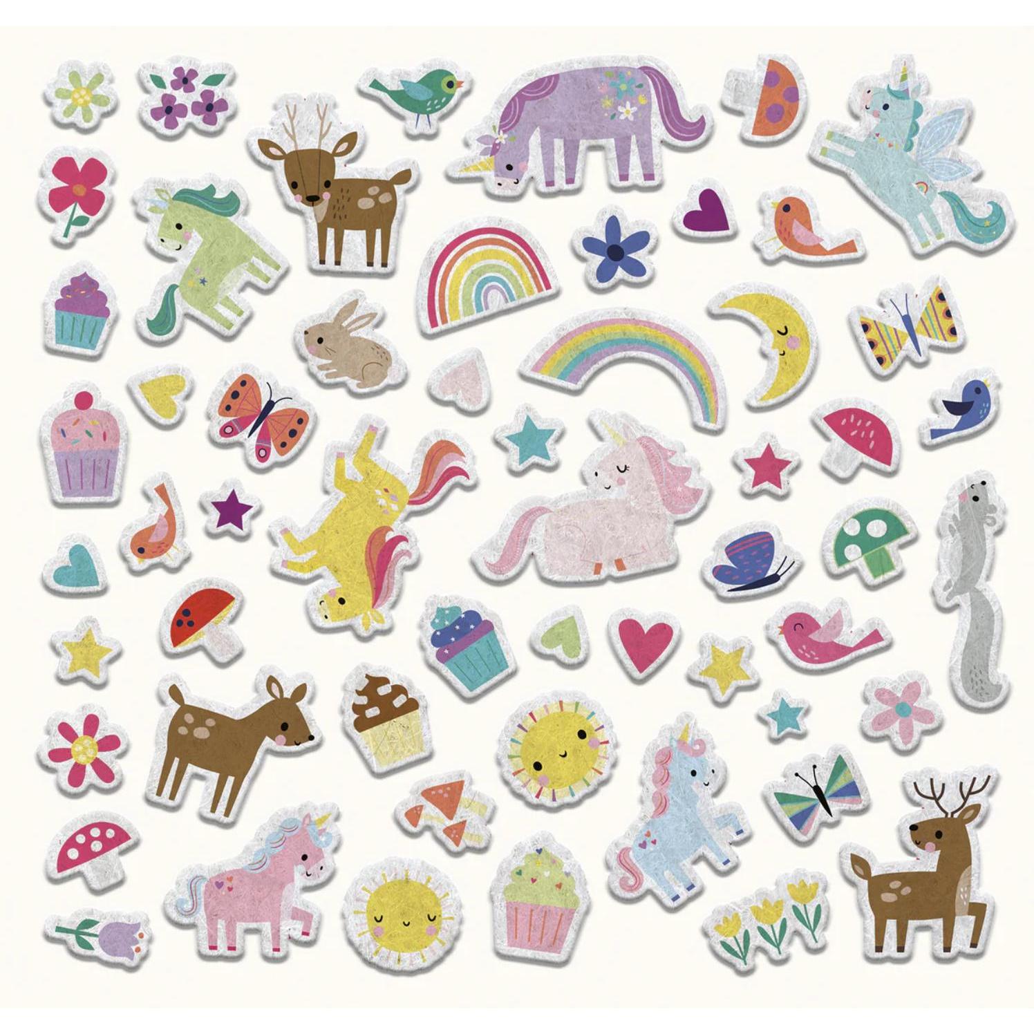 Dami Editore, Sticker, Unicorni Magici - Sticker In Feltro