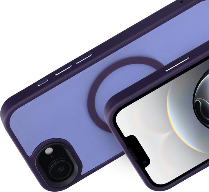 Actual product image Mobiparts Hardcover Apple iPhone 16e Satin Purple (Magsafe Compatible) (Apple iPhone 16e)