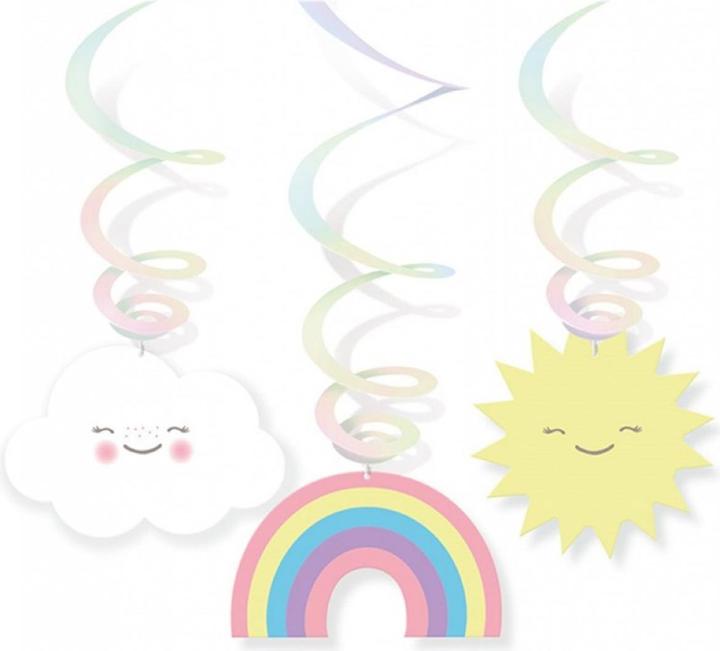 Produktbild Amscan Rainbow & Cloud (6 Stk.)