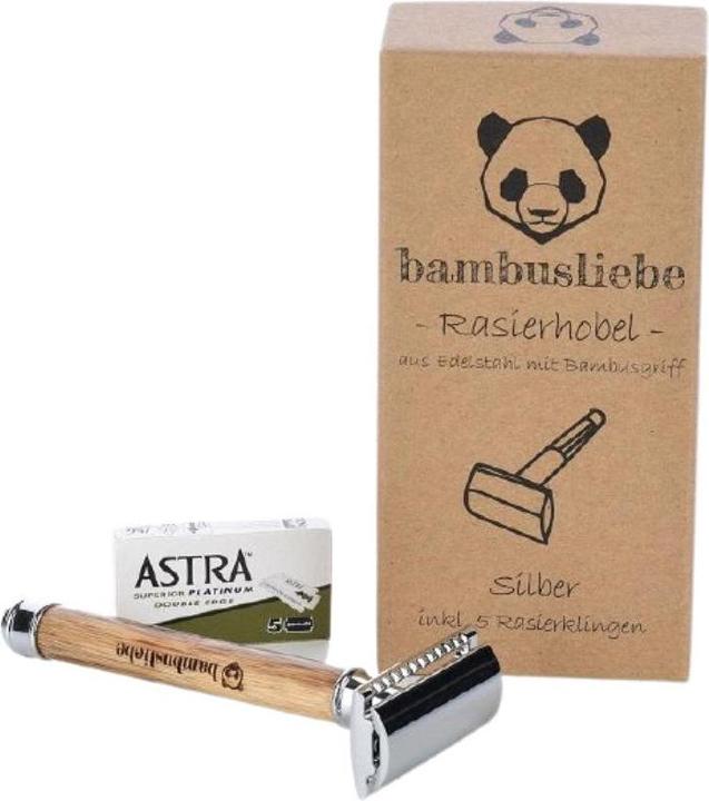 Produktbild Bambusliebe Rasierhobel Silber