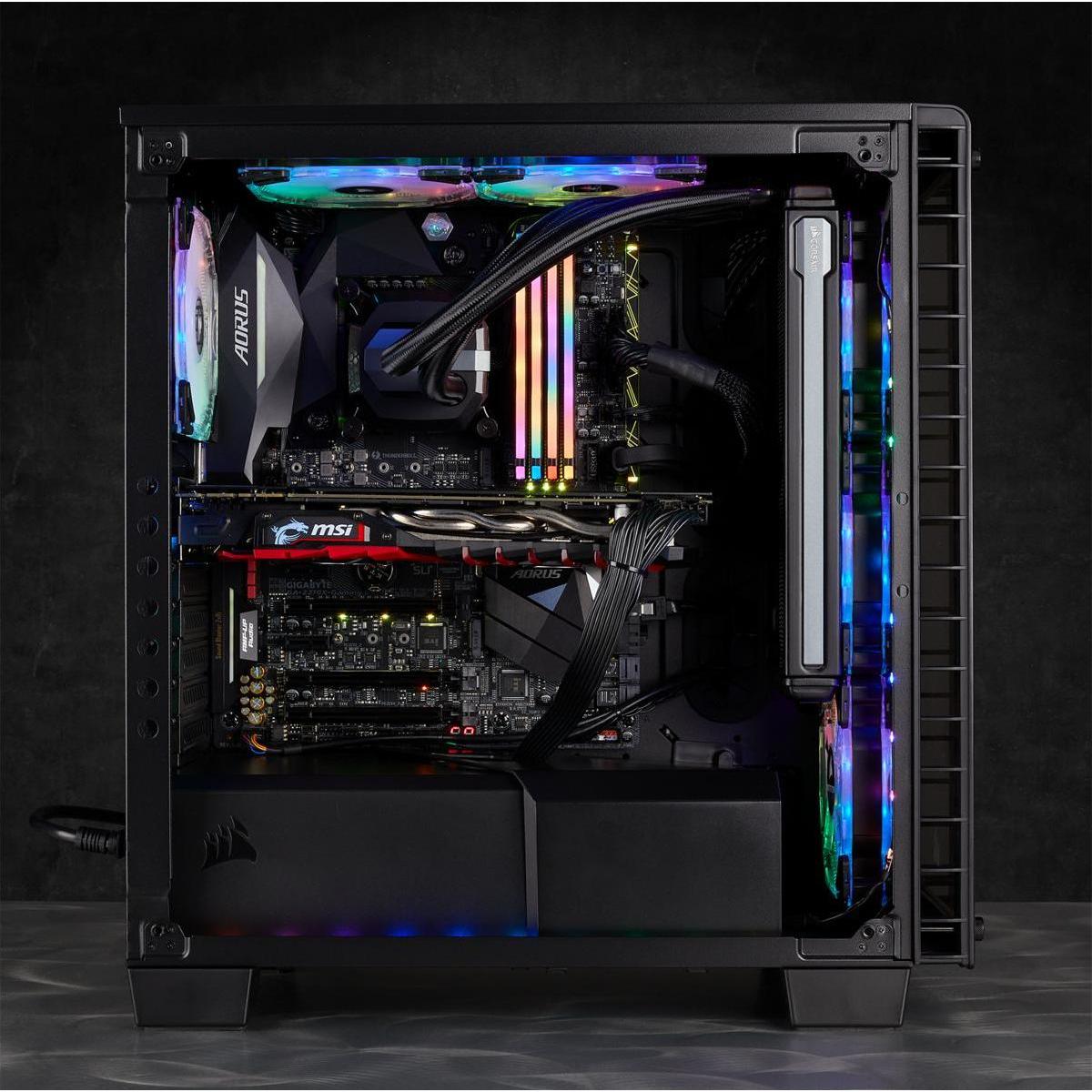 Thumbnail - Corsair Vengeance RGB Pro (4 x 32GB, 0.00 MHz, DDR4-RAM, DIMM), RAM, Schwarz