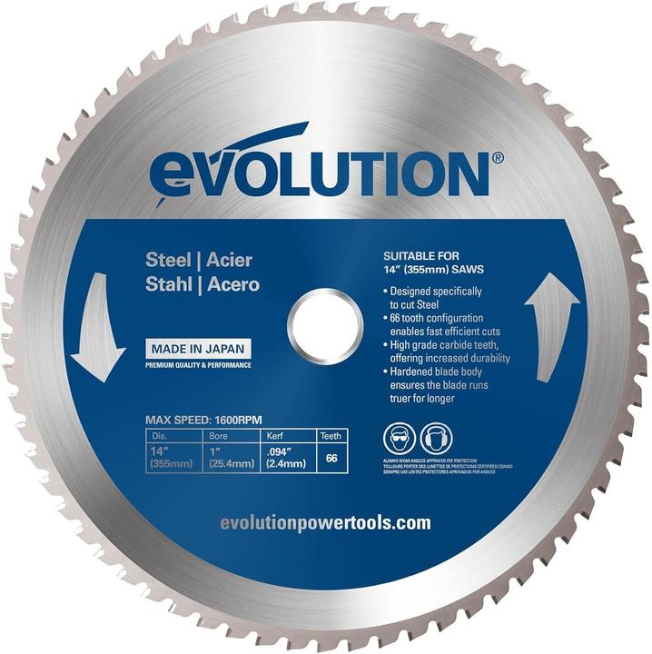 Evolution TCT pjūklo diskas skirtas 255 mm